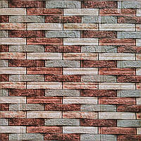 Декоративна 3D панель 700х770х4мм Коричнева цегла піщаник (340) SW-00000531