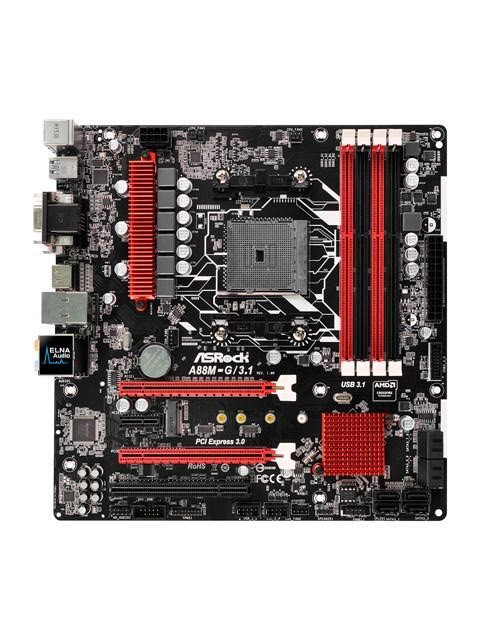Плата під AMD Socket FM2 ASRock A88M-G/3.1 на DDR3 / SATA 3 / USB 3.0 / HDMI Підтримує до A10-7890K 100W, фото 1