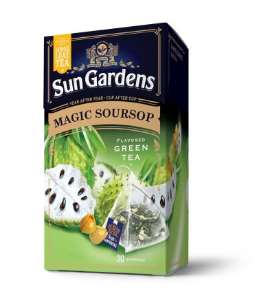 Чай зелений Sun Gardens  Magic Soursop у пірамідках  32г (20*1,6г), фото 1