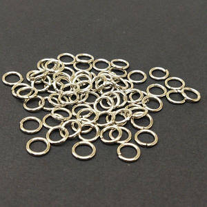 Кільце сполучне, одинарне 7 мм, колір Сталь - 10г/уп