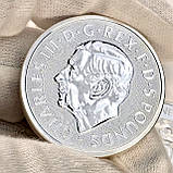 Срібна монета 5 фунтів Queen’s Panther 2025 року — 2 унції, Велика Британія, срібло 999 проби, фото 8