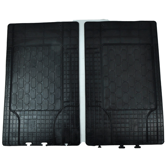 Килимки гумові (2 шт.) чорні "Дубно" 2 або 3 ряд сидіння "UNI Twin" 1585х520mm внутр.борт 15 мм, фото 1