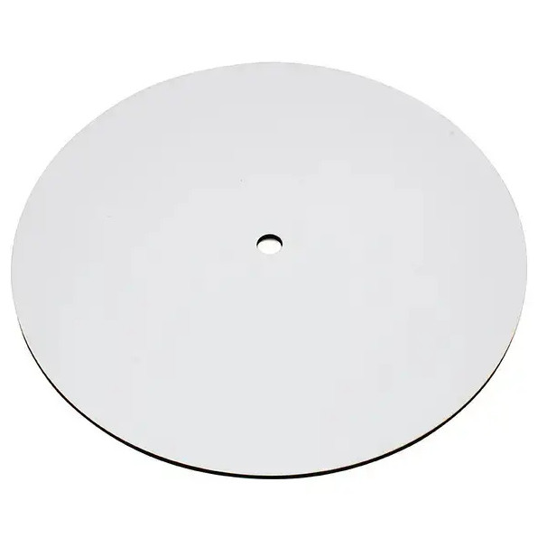 Кругла підкладка ДВП 20 см, Біла з отвором (1 шт.)