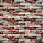 Декоративна 3D панель 700х770х3мм Коричнева цегла піщаник (340) SW-00000531