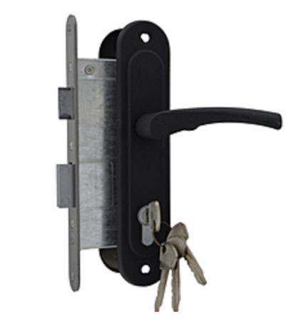 Замок врізний Мотор Січ ФЗВ чорний Браво, фото 1