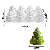 Силіконова форма для євродесертів Ялинки №2