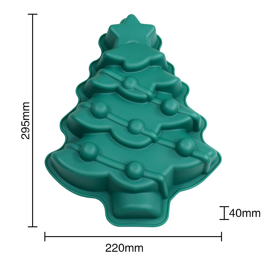 Силіконова форма Ялинка ВЕЛИКА