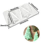 Силіконова форма Ялинки з 4-х