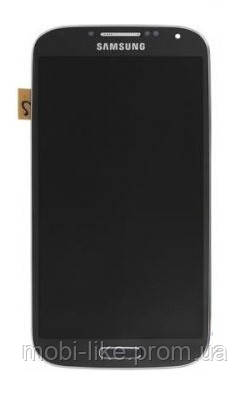 Дисплей з сенсорним екраном в рамці Samsung i9500 (Galaxy S4) сірий