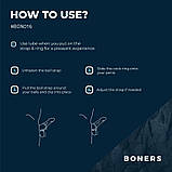 Фіксатор для пеніса, затискач для члена Boners силіконовий з регульованим кільцем 8,7 дюймів, фото 2