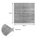 Самоклеюча декоративна 3D панель дерево біле 700х700х6мм (383) SW-00000652, фото 3
