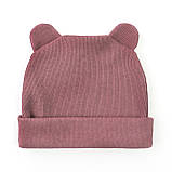 Комбінезон на блискавці для немовлят з начосом з капюшоном та шапочкою Pea, фото 7