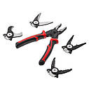 Плоскогубці багатофункціональні 5 в 1, змінні насадки, кейс, STORM INTERTOOL NT-0115, фото 2