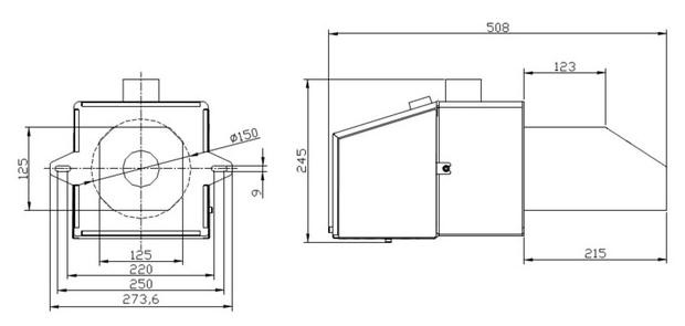 Пеллетная горелка Pellas X Mini 26 kWt - фото 5 - id-p483640569