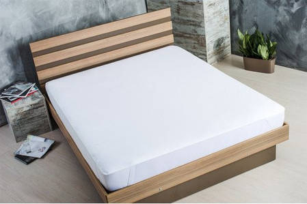 Непромокаючий наматрацник 80х190 на гумках, 100% бавовна, фото 2