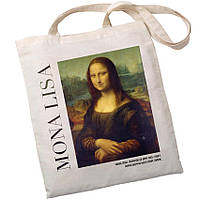 Екошопер BookOpt BK4112 Леонардо Да Вінчі . Монна Ліза бежевий