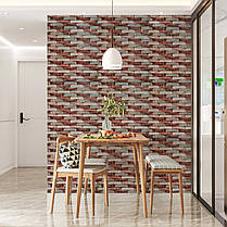 Декоративна 3D панель 700х770х4мм Коричнева цегла піщаник (340) SW-00000531, фото 5