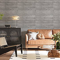 Самоклеюча декоративна 3D панель дерево біле 700х700х6мм (383) SW-00000652, фото 5