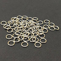 Кільце сполучне, одинарне 7 мм, колір Сталь - 10г/уп