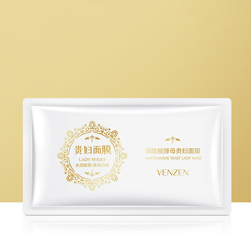 Розкішна дріжджова маска для обличчя з ніацинамідом і екстрактом кореня женьшеню Veze, 2 мл