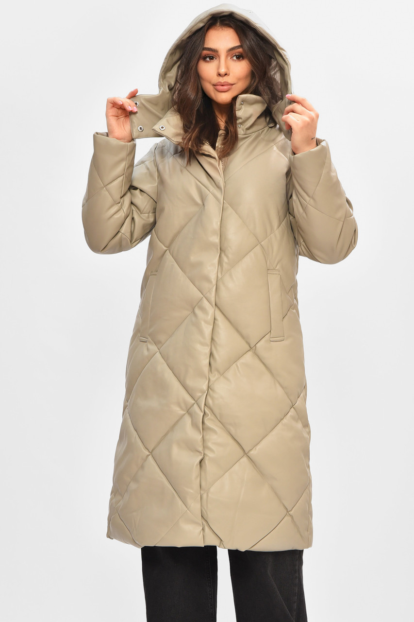 Куртка жіноча зимова сірого кольору 207190P, фото 1