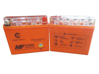 Акумулятор 7АH MOTO 12N7BL-BS OUTDO гелевий 145*60*130mm помаранчевий