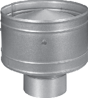 Дефлектор ЦАГИ (волпер)дымохода из оцинковки Ø100-300мм 110