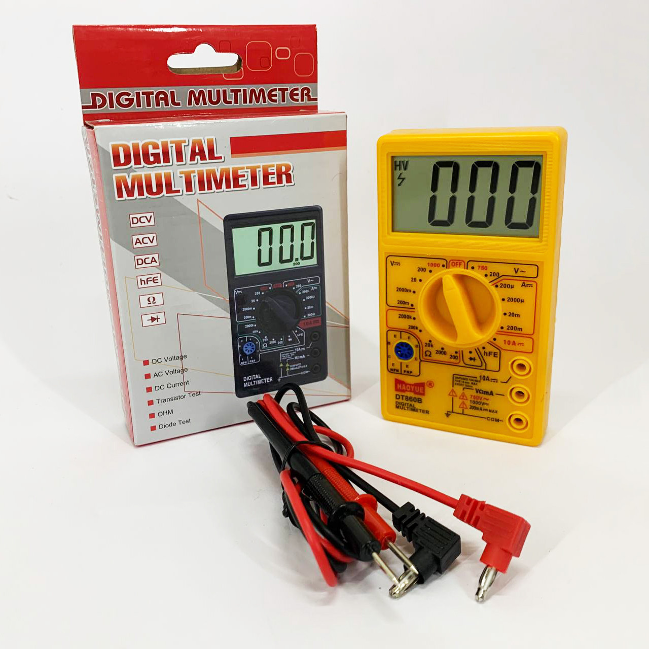 Компактний мультиметр для електротехніків HAOYUE, Цифровий мультиметр для дому Відмінний SM-44, фото 1