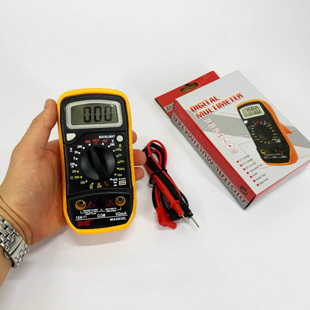 Мультиметр для перевірки електроприладів HAOYUE, Мультиметр цифровий тестер амперметр ZW-30, фото 1