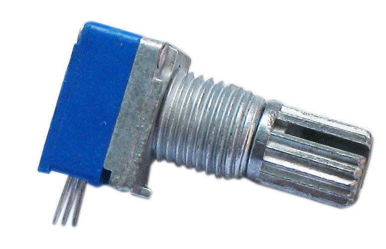 Потенціометр WH9011A-1, B100 кОм, 3 Pin, прямі