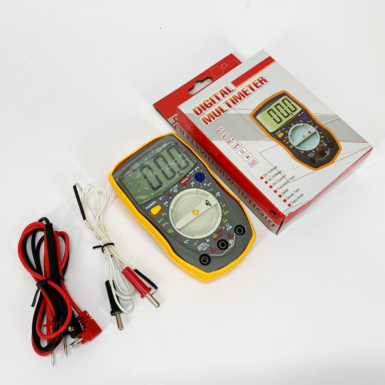 Універсальний електронний мультиметр HAOYUE, Тестер електропроводки, Мультиметр побутовий ZA-76, фото 1