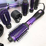 Стайлер-гребінець для випрямлення волосся, Електричний фен для укладання, Фен професійна щітка AX-57, фото 6
