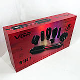 Фен-щітки стайлери, Фен для об'ємної укладки, Портативний фен для укладання волосся CW-18, фото 4