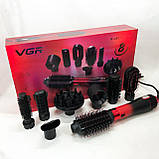 Фен-щітки стайлери, Фен для об'ємної укладки, Портативний фен для укладання волосся CW-18, фото 7