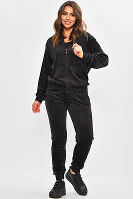 Спортивний костюм жіночий велюр чорного кольору 207112T Безкоштовна доставка