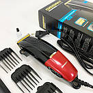 Електромашинка для волосся Gemei, Професійний бездротовий тример, Тример для стрижки волосся потужний EW-62, фото 2