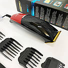 Електромашинка для волосся Gemei, Професійний бездротовий тример, Тример для стрижки волосся потужний EW-62, фото 5