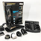 Тример для стрижки волосся потужний Geemy Машинка для стрижки короткої Тример скронь YT-34, фото 7