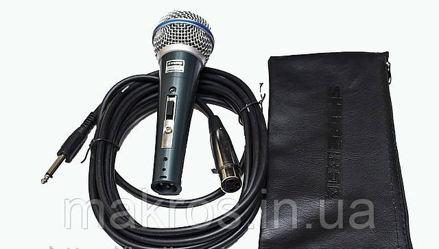 Купить Шнуровой микрофон SHURE SM 58, цена 750 грн — Prom.ua (ID#101234127)