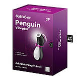 Вакуумний кліторальний стимулятор Satisfyer Penguin, Черный/белый - SO1641, фото 10