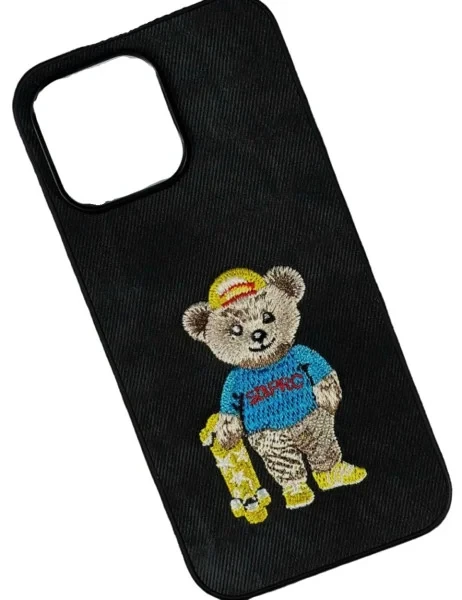 Чохол-накладка Infinity Teddy Bear Case для iPhone 16 Black Blue, фото 1