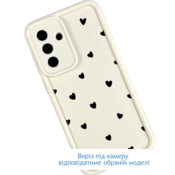 Чохол-накладка Infinity Silicon Heart Case для iPhone 15 Pro Max White, фото 1