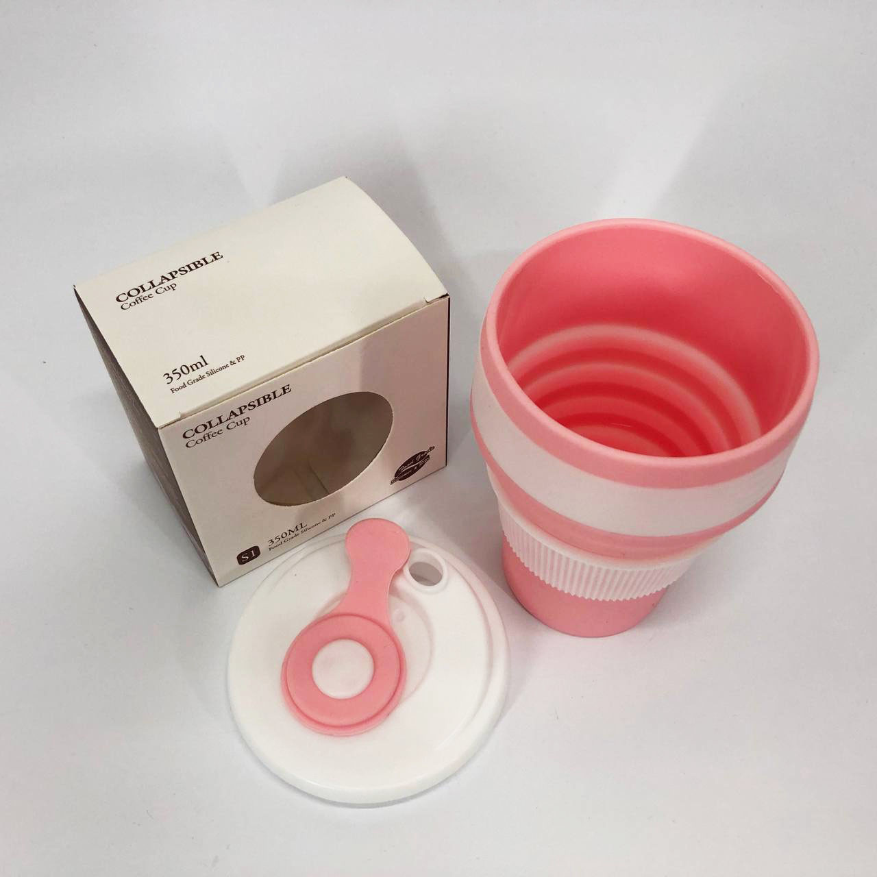 Термо чашка для подорожей, Чашка кухоль складний, Складаний стакан туристичний кишеньковий PV-95, фото 1