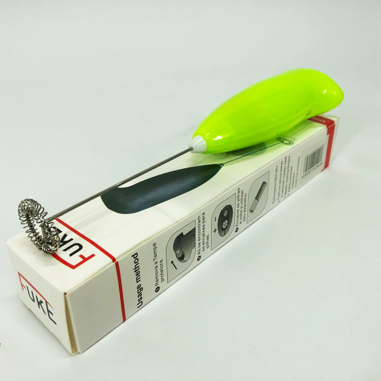 Міксер для вершків-капучинатор FUKE Mini Creamer для збивання молока, вершків. Колір: зелений AD-37, фото 1