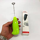 Міксер для вершків-капучинатор FUKE Mini Creamer для збивання молока, вершків. Колір: зелений AD-37, фото 4