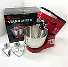 Кухонний комбайн новий Domotec MS-1368 1500 Вт, Хороший побутовий тістомісильник, Міцний міксер XY-24, фото 6