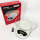 Кухонні ваги з чашею з тарою, Електронні ваги для приготування їжі чашею для кухні GW-91, фото 5