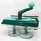 Тертка для овочів з піддоном, Ручной измельчитель овощерезка, Овочерізка для дачі ZN-77, фото 4