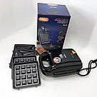 Вафельниця для м'яких вафель Magio MG-363 570 Вт, Гриль електричний, Бутербродниця знімні пластини LF-90, фото 8