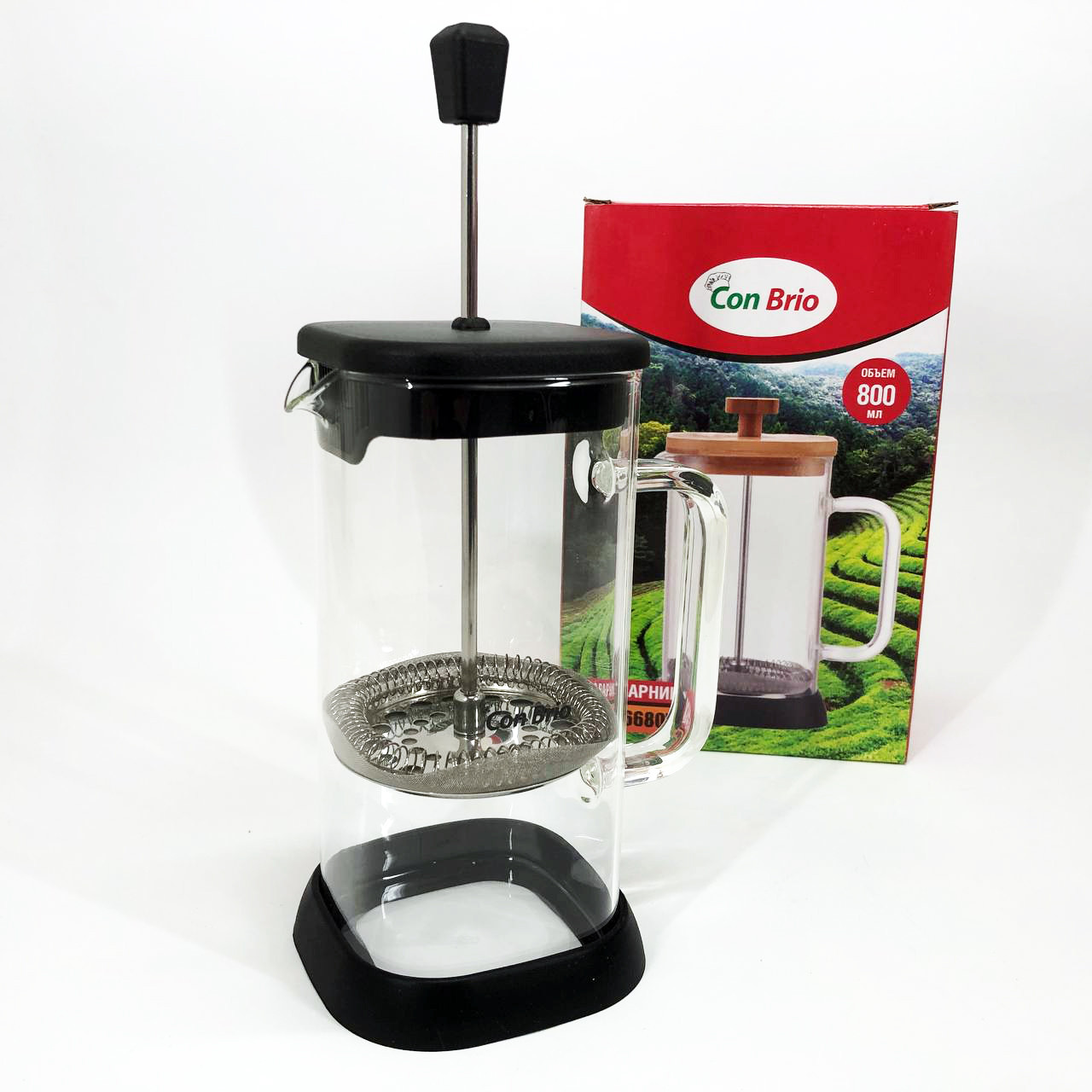 Чайники для заварки, Френч-прес для дому та офісу, Френч-прес з поршнем Заварники чаю та кави IF-74, фото 1